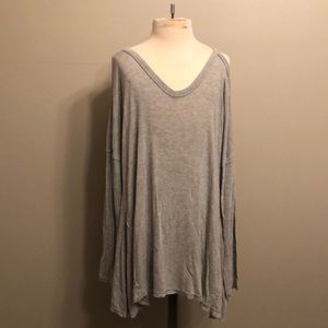 Abercrombie gray cold shoulder